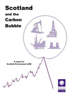Scotland and the Carbon Bubble