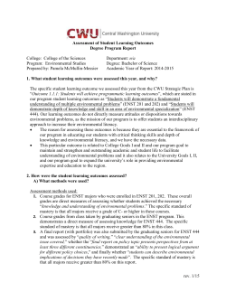 ENST 201 Fall 2014, Clay Arango and Bob Hickey