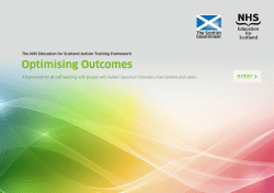 Optimising Outcomes - Scotland`s Health on the Web