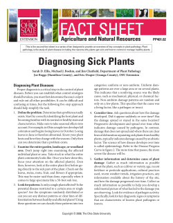 Diagnosing Sick Plants - Summit County Master Gardeners