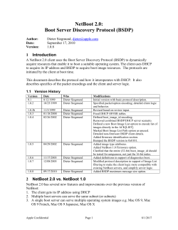 Boot Server Discovery Protocol