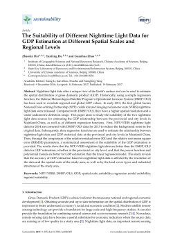 The Suitability of Different Nighttime Light Data for GDP