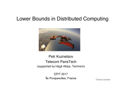 Lower Bounds in Distributed Computing