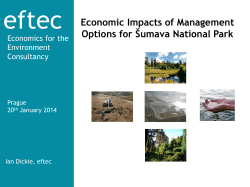 Economic Impacts of Management Options for &Scaron;umava National Park