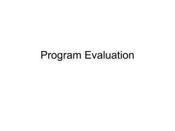 Evaluation