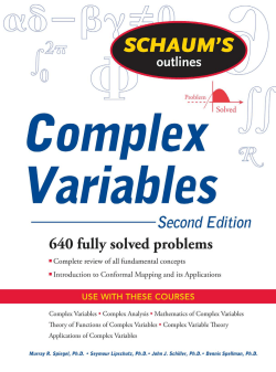 Schaum`s Complex Variables