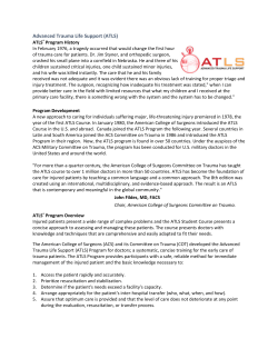 Advanced Trauma Life Support (ATLS)