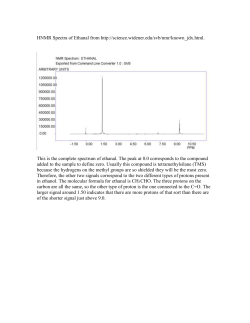 Parin`s analysis of HNMR spectrum of ethanal