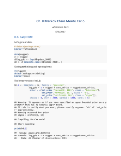 Ch. 8 Markov Chain Monte Carlo