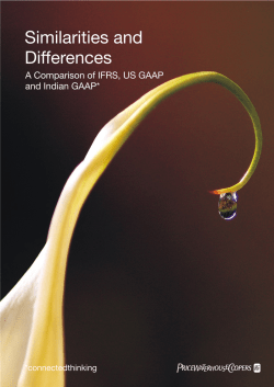 Similarities and Differences: A Comparison of IFRS, US