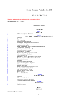 Energy Consumer Protection Act, 2010, SO 2010, c. 8