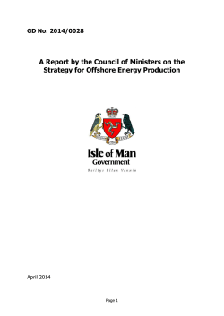 Strategy for Offshore Energy Production