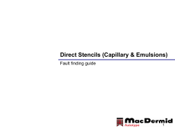 MDA textile FAULT FINDING