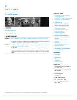 John Watson - Spencer Fane LLP