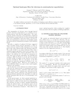 Optimal band-pass filter for electrons in semiconductor superlattices