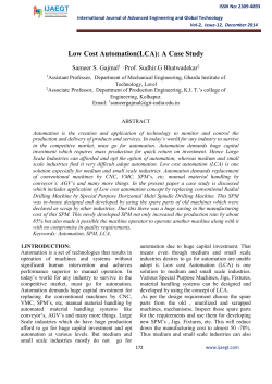 Low Cost Automation(LCA): A Case Study (PDF Available)