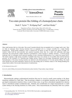 Two-state protein-like folding of a homopolymer chain