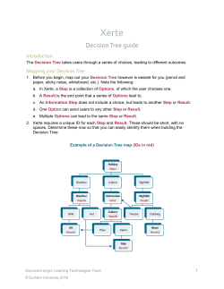 Decision Tree guide - Durham University Community