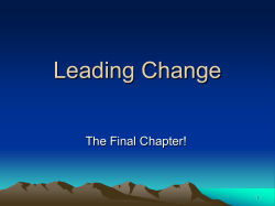 Leading Change