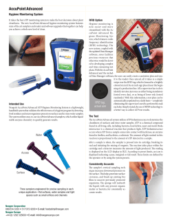 AccuPoint Advanced Hygiene Monitoring System