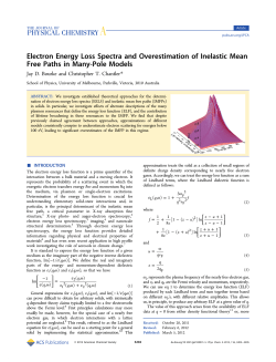 Electron Energy Loss Spectra and Overestimation of Inelastic Mean