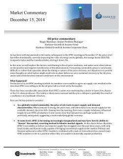 Oil Price Commentary