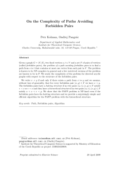 On the Complexity of Paths Avoiding Forbidden Pairs