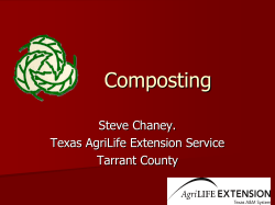 Slide 1 - Tarrant County Master Gardeners