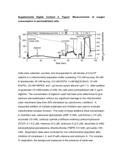 Measurements of oxygen consumption in permeabilized cells