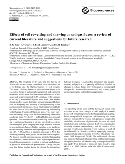 Effects of soil rewetting and thawing on soil gas