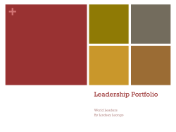 leadership portfolio