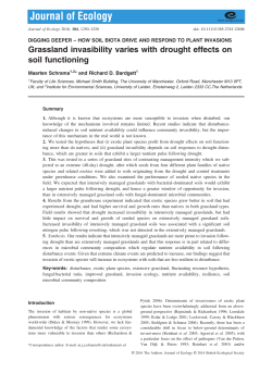 Grassland invasibility varies with drought effects on soil functioning