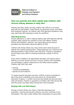 Chronic Kidney Disease - Saffron Valley Collegiate