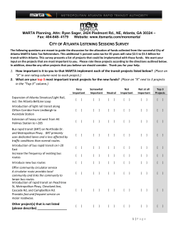 MMPT Stakeholder Survey