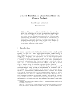 General Truthfulness Characterizations Via Convex