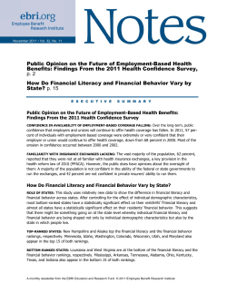 Public Benef p. 2 How D State? c Opinio fits: Find Do Finan ? p. 15