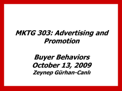 Oct 13 (Buyer Behavior)