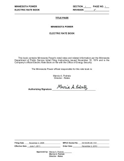 Rate Book - Minnesota Power