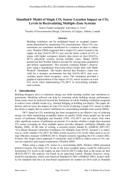 Simulink&reg; Model of Single CO2 Sensor Location Impact on CO2