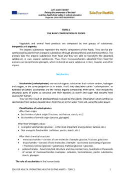 La composición básica de alimentos