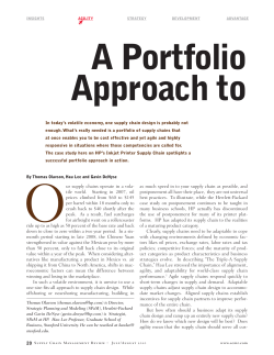 Supply Chain Management Review - July/August 2010