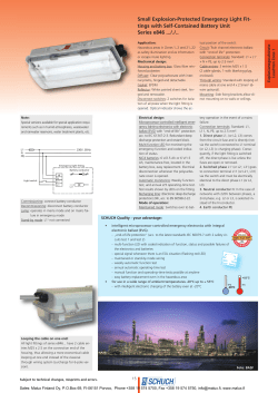 Small Explosion-Protected Emergency Light Fit