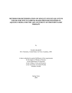 method for determination of singlet oxygen quantum yields