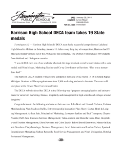 Harrison High School DECA team takes 19 State medals