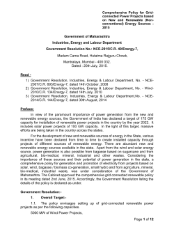 Page 1 of 12 Government of Maharashtra Industries, Energy and