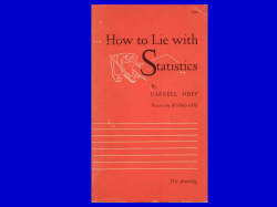 Statistical Deception - David Michael Burrow