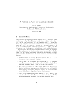 A Note on a Paper by Glaser and Schöffl