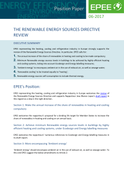 the renewable energy sources directive review 06-2017
