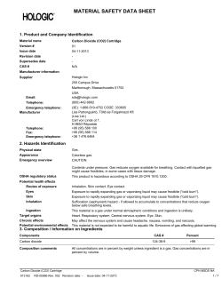 MATERIAL SAFETY DATA SHEET