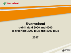 Kverneland u-drill rigid 3000 and 4000 u